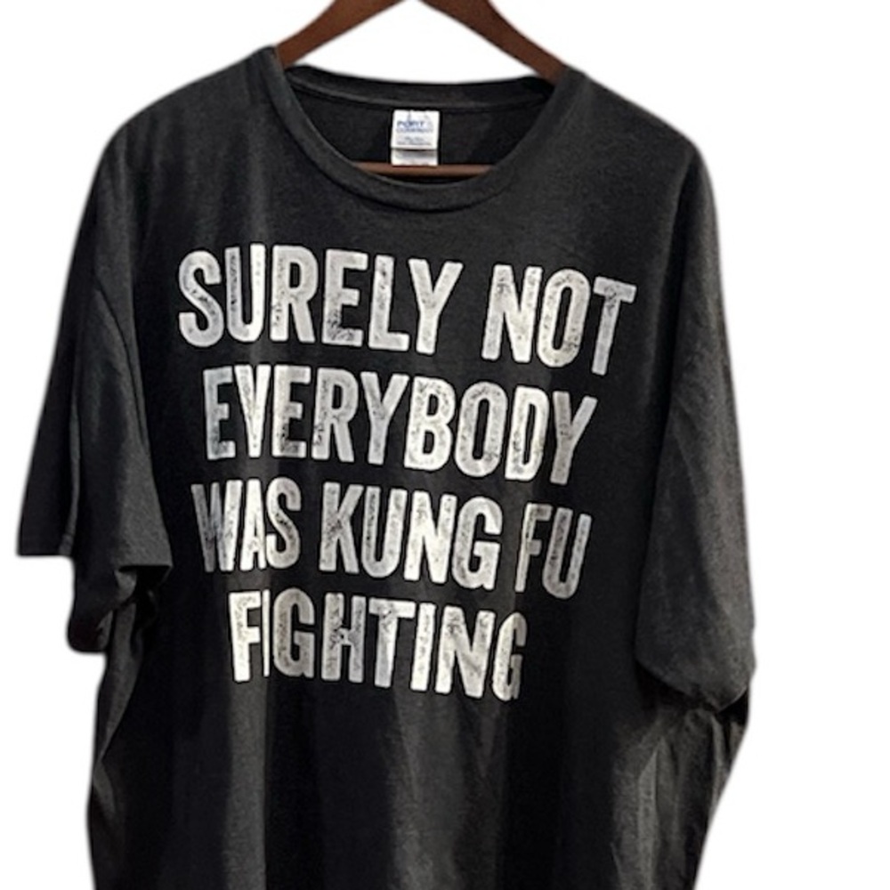 Port and Company Grey Funny Wording Design Big & Tall T-Shirt Size 3XL - Picture 4 of 10